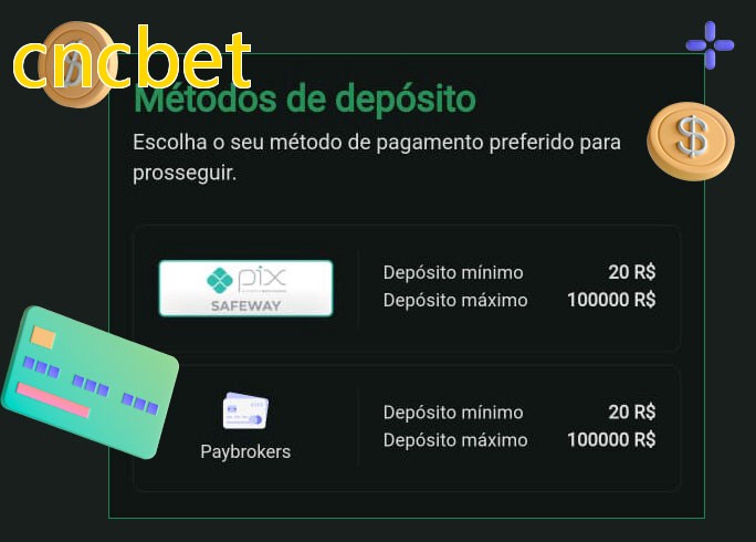 O cassino cncbetbet oferece uma grande variedade de métodos de pagamento