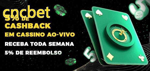 Promoções do cassino ao Vivo cncbet